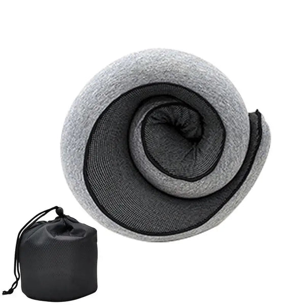 Travel Neck Pillow – Memory Foam Neck Support Pillow for Airplane & Car Travel