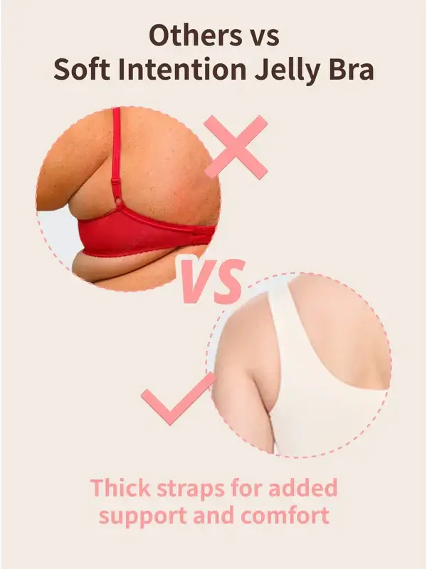 Saveachic UltraSoft Wireless Jelly Bra – Full Coverage Comfort & Natural Lift