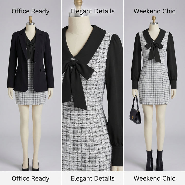 Chic Plaid Shirting Dress™ - Effortlessly Stylish for Any Occasion