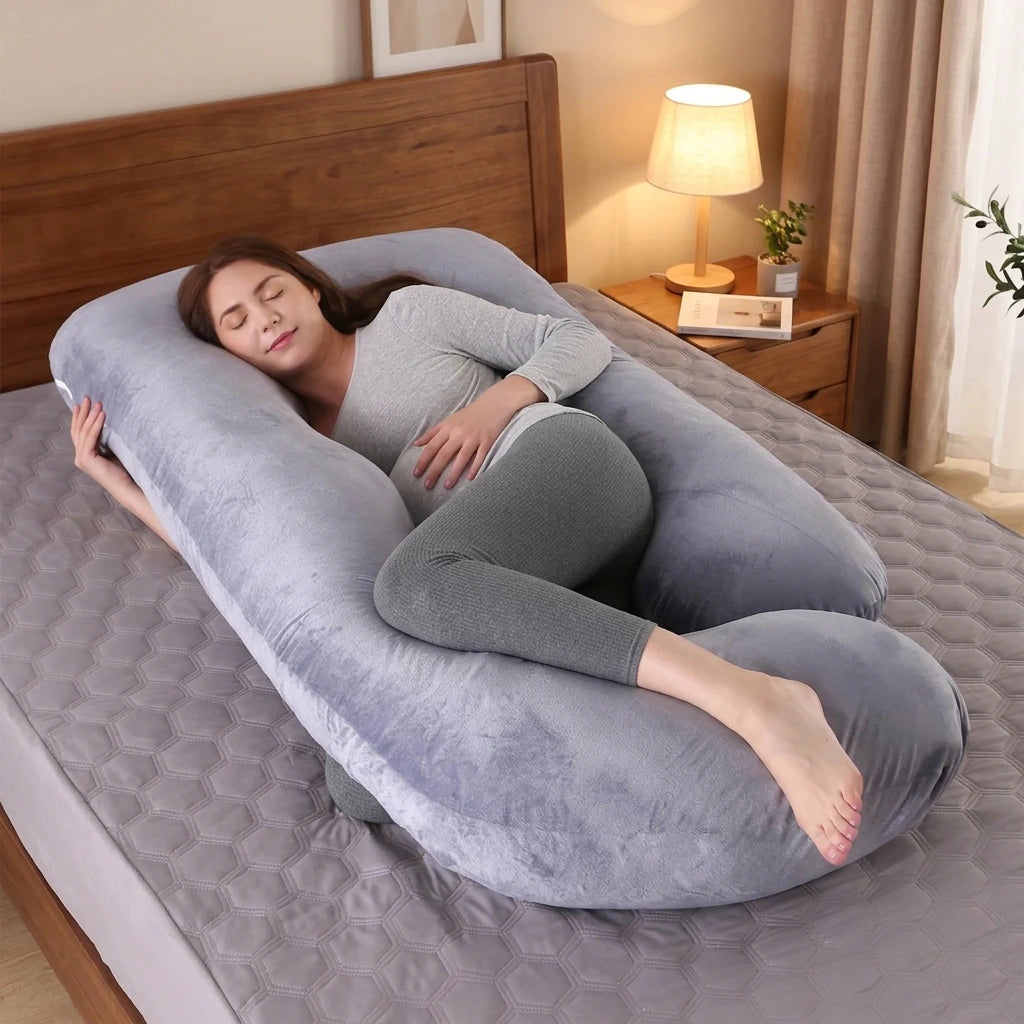 BumpHug Maternity Pillow – Pregnancy Support Pillow for Side Sleepers
