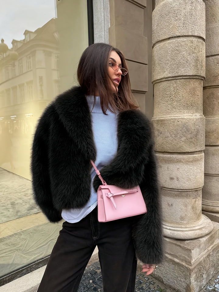 Luxe Plush Zip-Up Coat – Soft Winter Essential