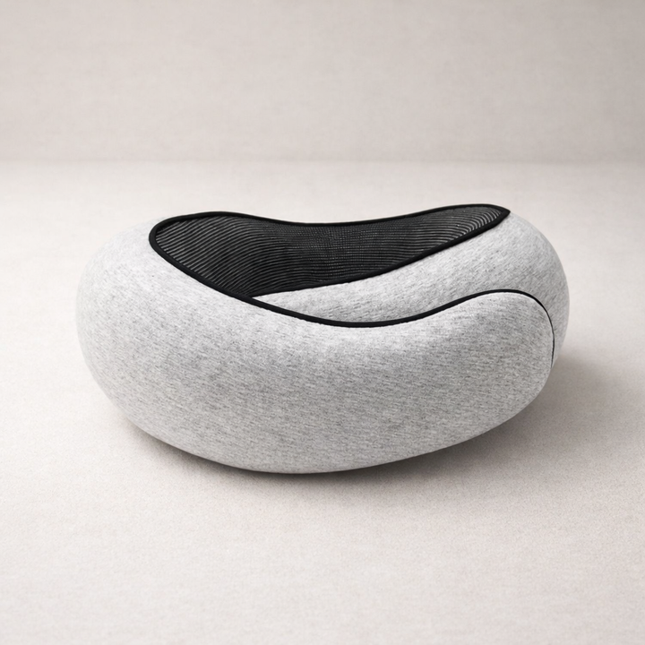 Travel Neck Pillow – Memory Foam Neck Support Pillow for Airplane & Car Travel