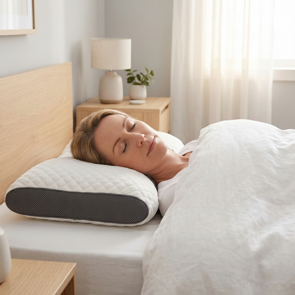 Neck Support Pillow – Ergonomic Memory Foam Pillow for Neck Pain Relief