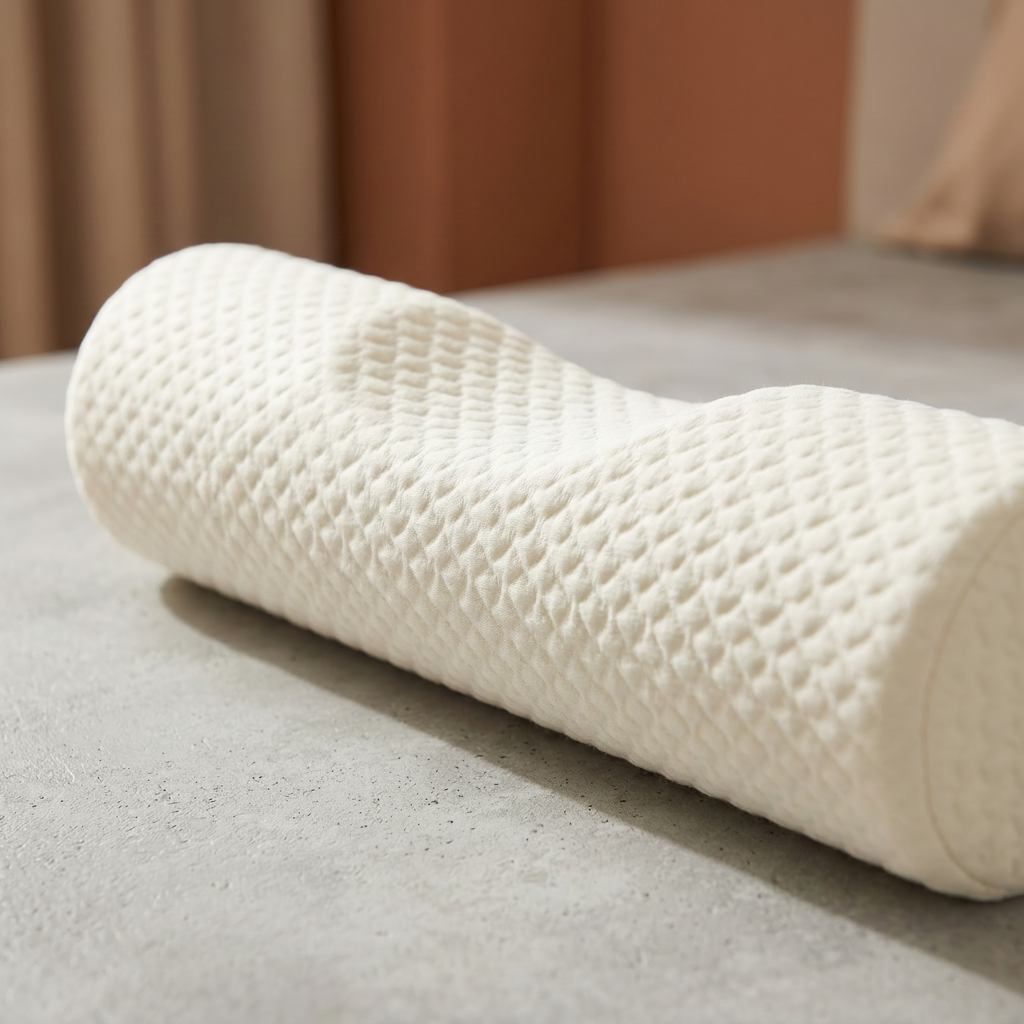 NeckRoll Support Pillow – Cervical Memory Foam Pillow for Neck Pain Relief