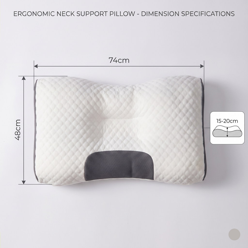 Neck Support Pillow – Ergonomic Memory Foam Pillow for Neck Pain Relief