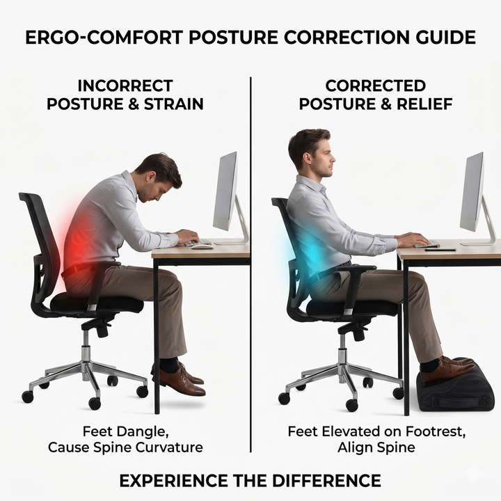 ErgoFoot Support Pillow – Orthopedic Leg & Foot Elevation Pillow