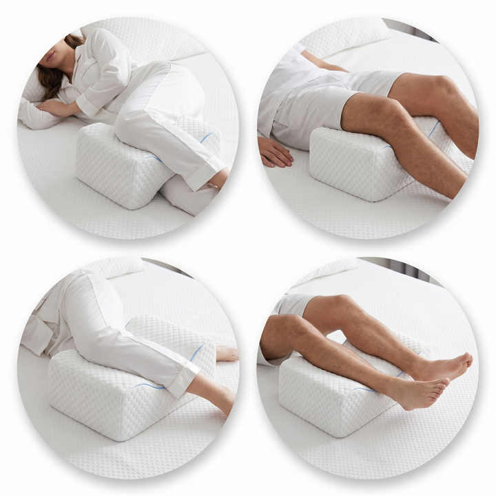 Memory Foam Knee Support Pillow – Orthopedic Leg Pillow for Side Sleepers