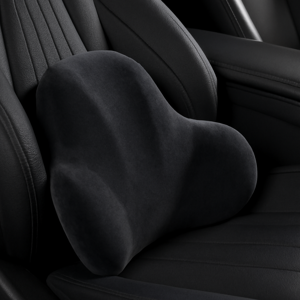 Back Comfort Car Cushion Set – Memory Foam Lumbar & Seat Support