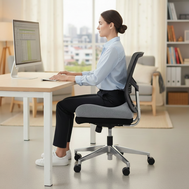 Orthopedic Seat Cushion | Memory Foam Tailbone & Sciatica Pain Relief